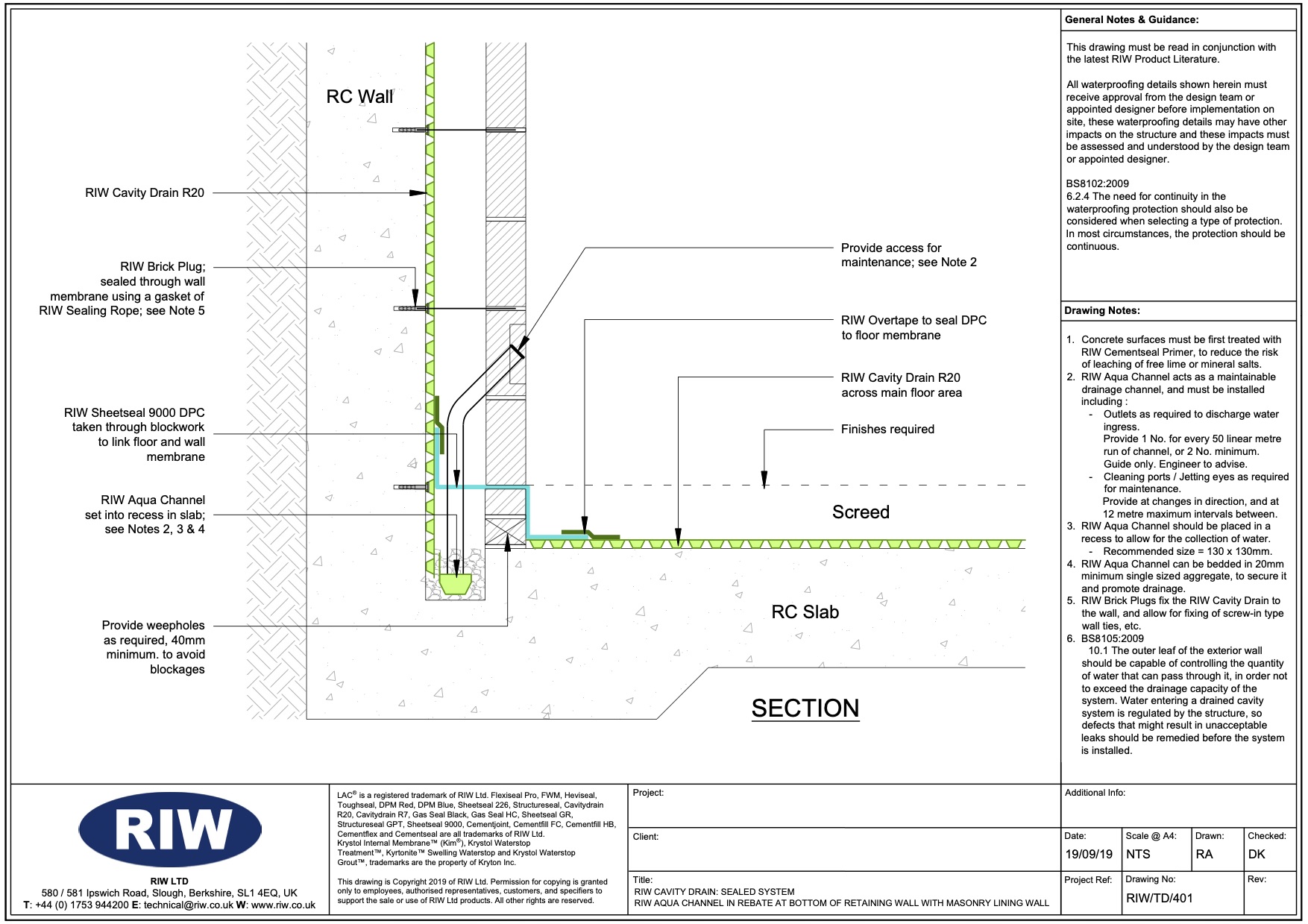 Typical Details - Technical Downloads | RIW