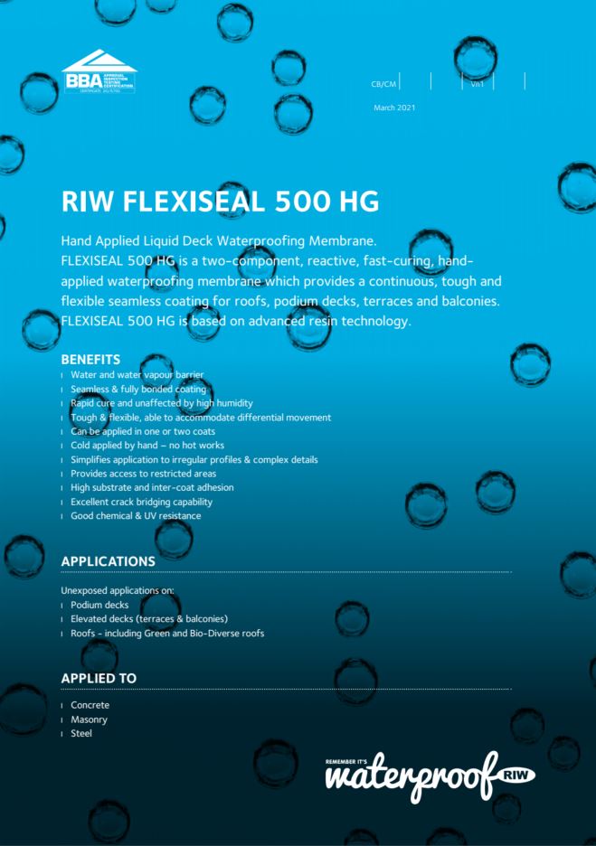 Data Sheets | Technical Downloads | RIW